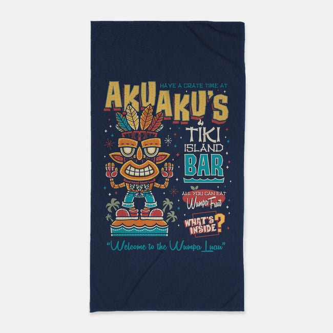 Aku Aku's Tiki Island-None-Beach-Towel-Nemons