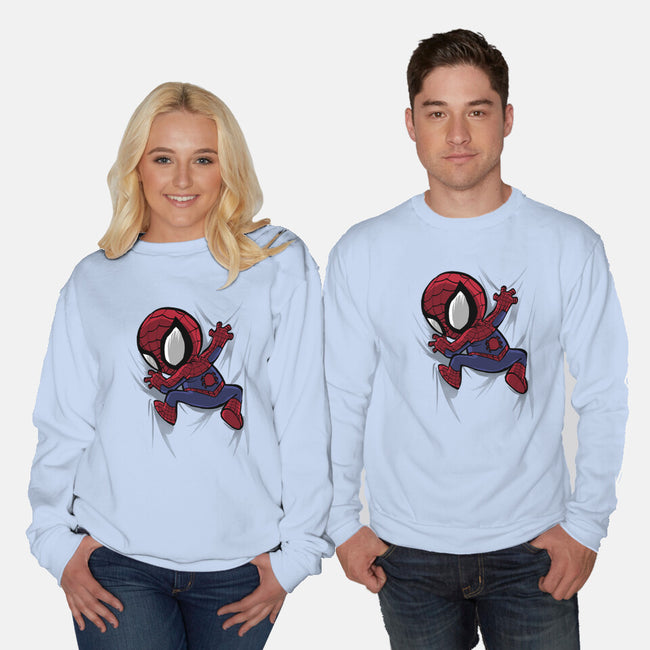 My Portable Spidey-Unisex-Crew Neck-Sweatshirt-zascanauta