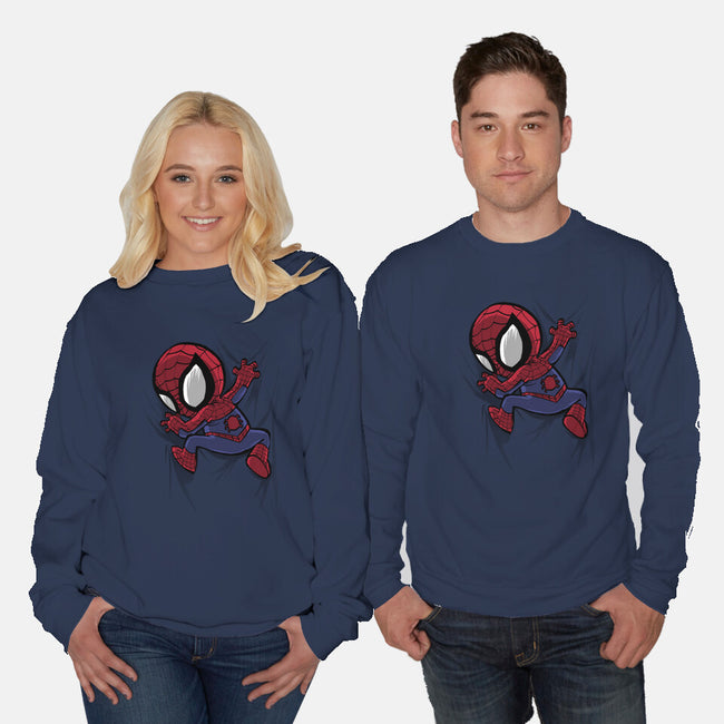 My Portable Spidey-Unisex-Crew Neck-Sweatshirt-zascanauta