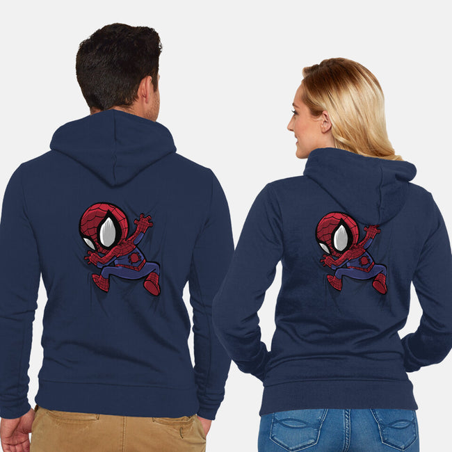 My Portable Spidey-Unisex-Zip-Up-Sweatshirt-zascanauta