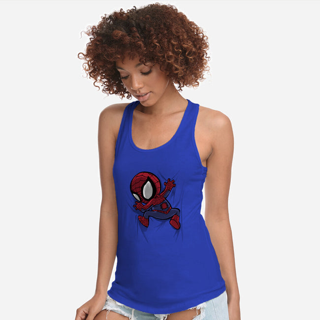 My Portable Spidey-Womens-Racerback-Tank-zascanauta