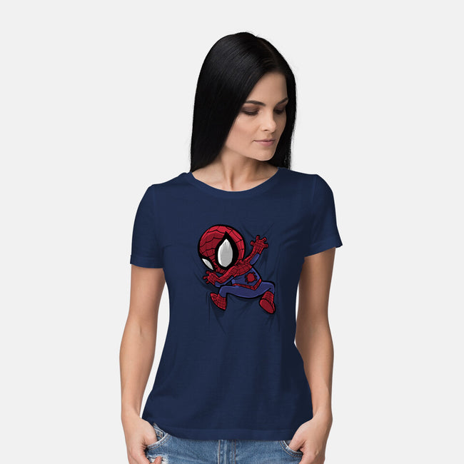 My Portable Spidey-Womens-Basic-Tee-zascanauta