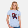 My Portable Spidey-Womens-Fitted-Tee-zascanauta