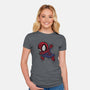 My Portable Spidey-Womens-Fitted-Tee-zascanauta