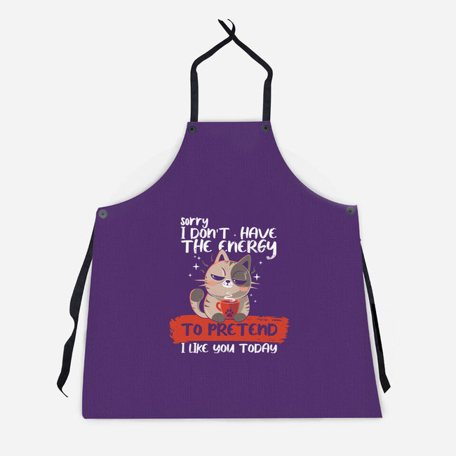 No Energy To Pretend-Unisex-Kitchen-Apron-erion_designs