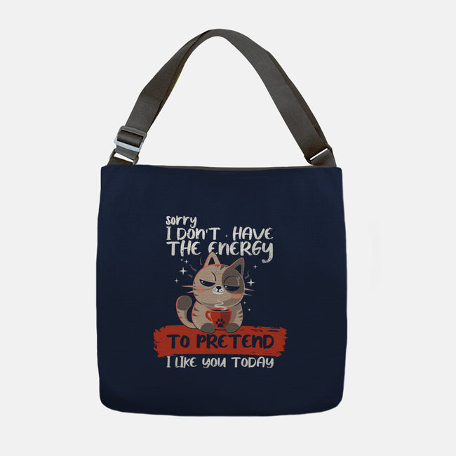 No Energy To Pretend-None-Adjustable Tote-Bag-erion_designs