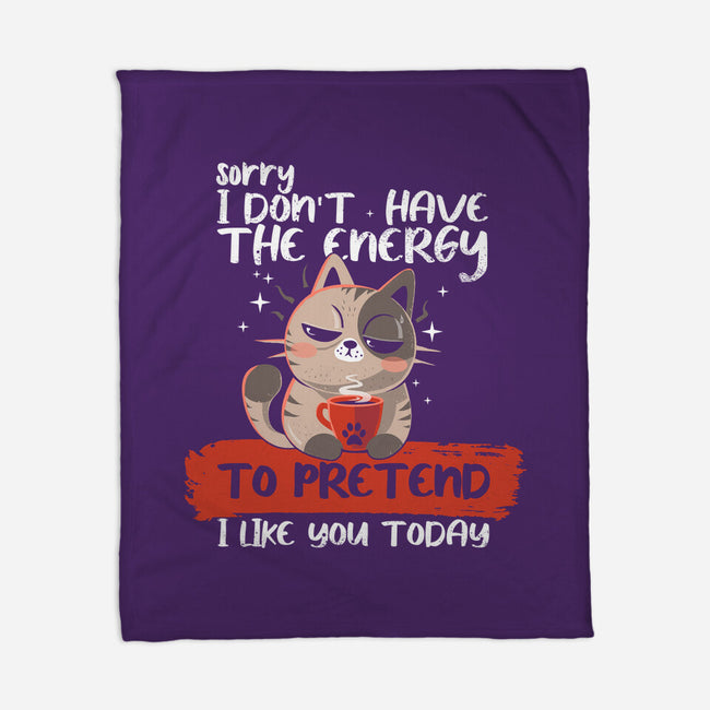 No Energy To Pretend-None-Fleece-Blanket-erion_designs