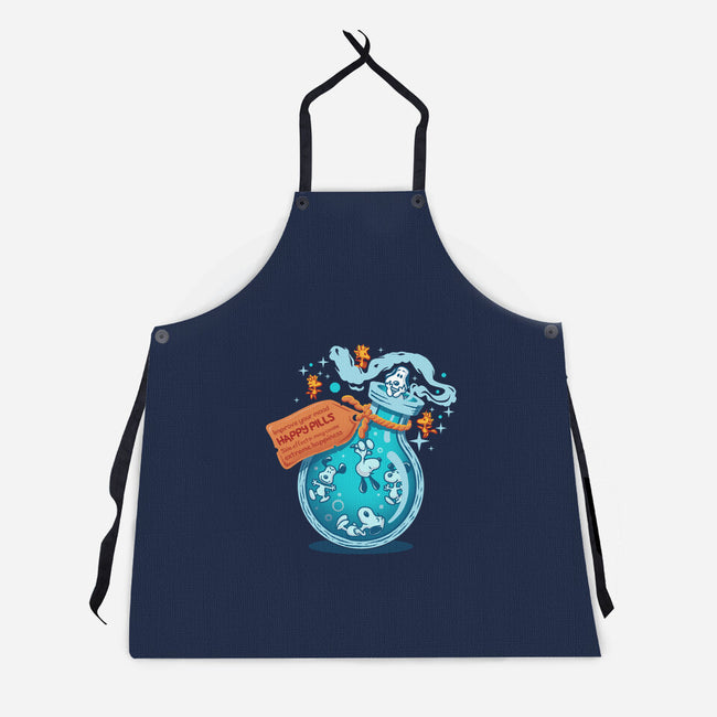 Happy Pills-Unisex-Kitchen-Apron-erion_designs