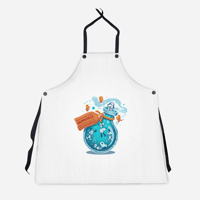 Happy Pills-Unisex-Kitchen-Apron-erion_designs