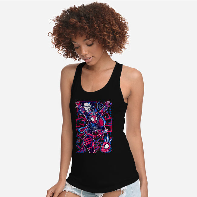 Hobie Brown Spider Punk-Womens-Racerback-Tank-Panchi Art