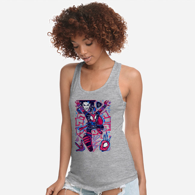 Hobie Brown Spider Punk-Womens-Racerback-Tank-Panchi Art