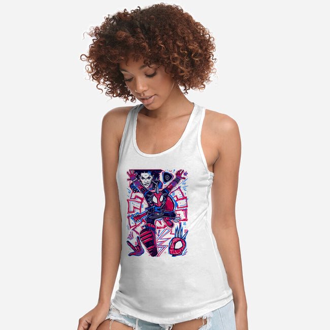 Hobie Brown Spider Punk-Womens-Racerback-Tank-Panchi Art