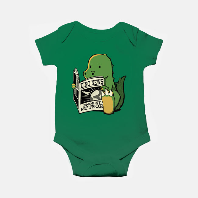 Jurassic News-Baby-Basic-Onesie-tobefonseca