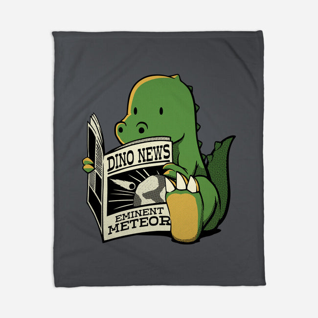 Jurassic News-None-Fleece-Blanket-tobefonseca