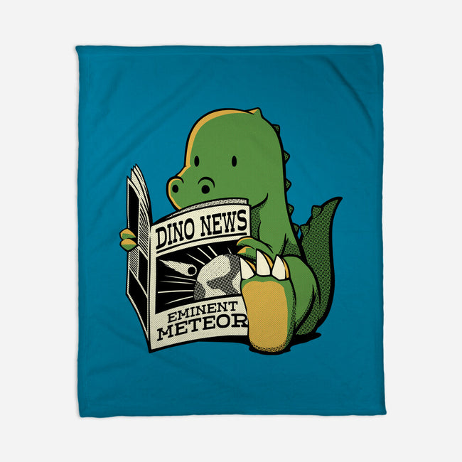 Jurassic News-None-Fleece-Blanket-tobefonseca