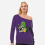 Jurassic News-Womens-Off Shoulder-Sweatshirt-tobefonseca