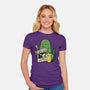 Jurassic News-Womens-Fitted-Tee-tobefonseca