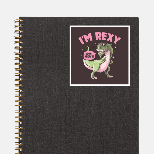 I'm Rexy-None-Glossy-Sticker-tobefonseca