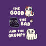 Good Bad And Grumpy-Womens-Racerback-Tank-Weird & Punderful