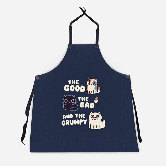 Good Bad And Grumpy-Unisex-Kitchen-Apron-Weird & Punderful