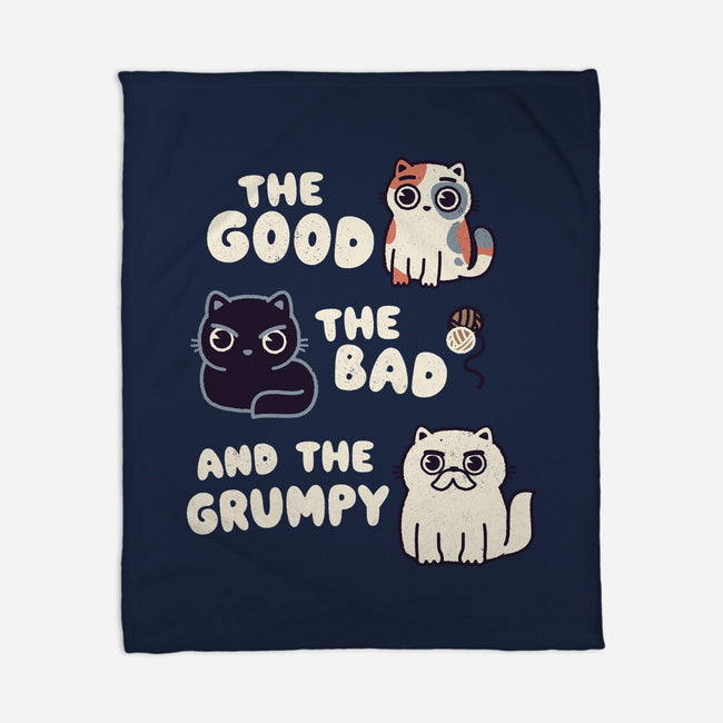 Good Bad And Grumpy-None-Fleece-Blanket-Weird & Punderful