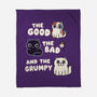 Good Bad And Grumpy-None-Fleece-Blanket-Weird & Punderful