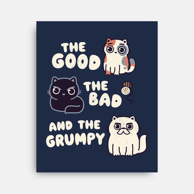 Good Bad And Grumpy-None-Stretched-Canvas-Weird & Punderful