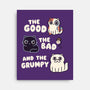 Good Bad And Grumpy-None-Stretched-Canvas-Weird & Punderful