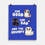 Good Bad And Grumpy-None-Matte-Poster-Weird & Punderful