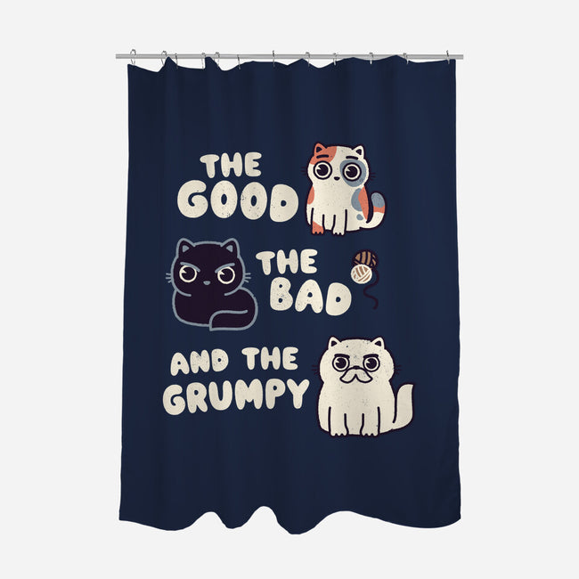 Good Bad And Grumpy-None-Polyester-Shower Curtain-Weird & Punderful