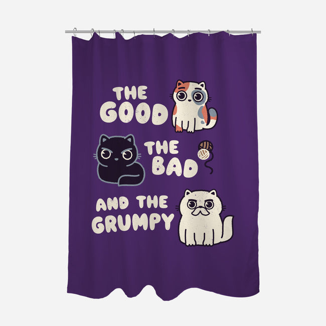 Good Bad And Grumpy-None-Polyester-Shower Curtain-Weird & Punderful