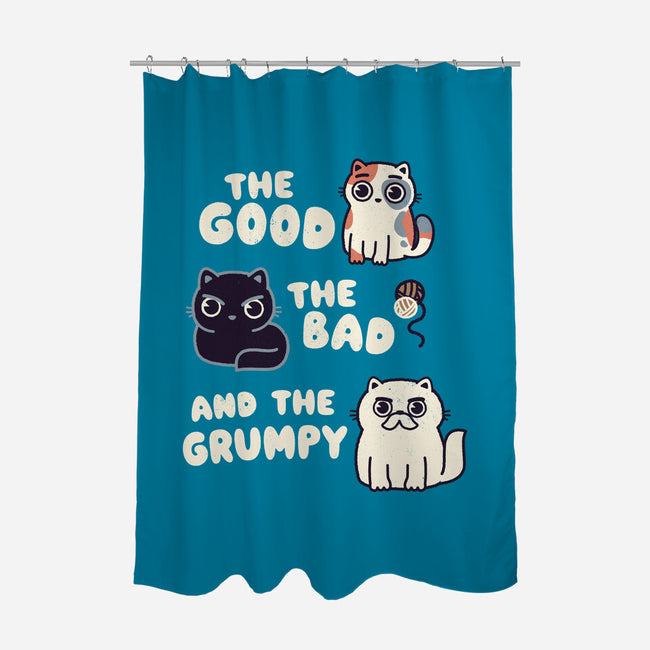 Good Bad And Grumpy-None-Polyester-Shower Curtain-Weird & Punderful