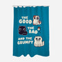 Good Bad And Grumpy-None-Polyester-Shower Curtain-Weird & Punderful