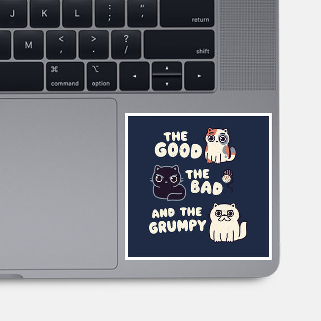 Good Bad And Grumpy-None-Glossy-Sticker-Weird & Punderful