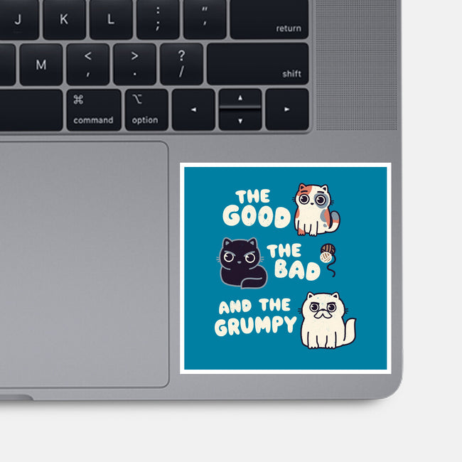 Good Bad And Grumpy-None-Glossy-Sticker-Weird & Punderful