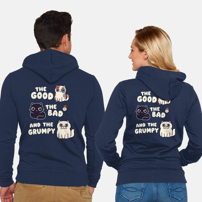 Good Bad And Grumpy-Unisex-Zip-Up-Sweatshirt-Weird & Punderful