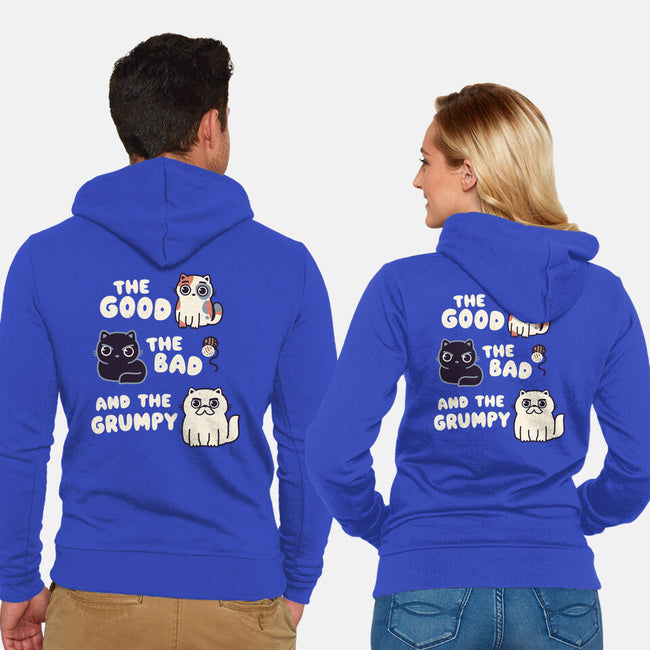 Good Bad And Grumpy-Unisex-Zip-Up-Sweatshirt-Weird & Punderful