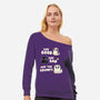 Good Bad And Grumpy-Womens-Off Shoulder-Sweatshirt-Weird & Punderful