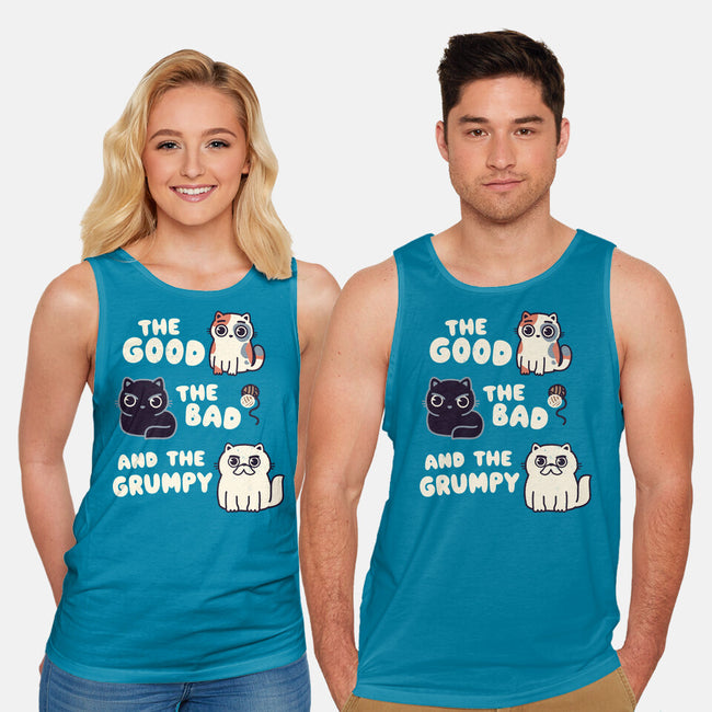 Good Bad And Grumpy-Unisex-Basic-Tank-Weird & Punderful