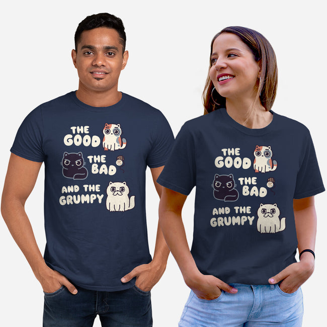 Good Bad And Grumpy-Unisex-Basic-Tee-Weird & Punderful