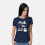 Good Bad And Grumpy-Womens-Basic-Tee-Weird & Punderful