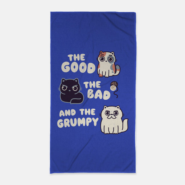 Good Bad And Grumpy-None-Beach-Towel-Weird & Punderful