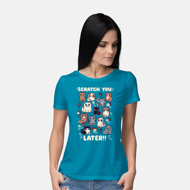 Scratch You Later-Womens-Basic-Tee-Weird & Punderful