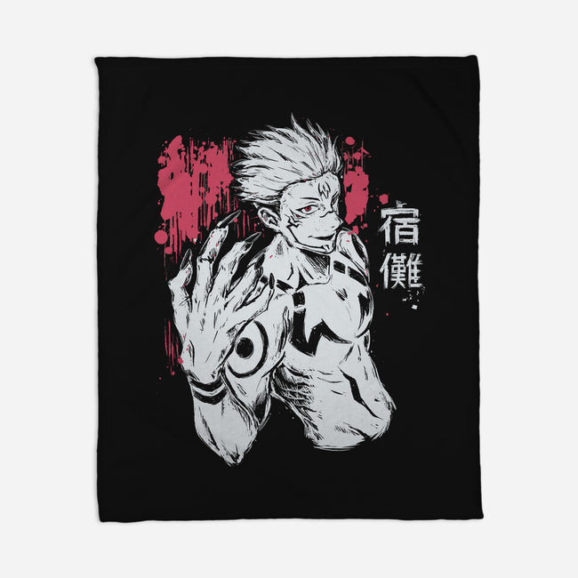 Ryomen Sukuna-None-Fleece-Blanket-xMorfina