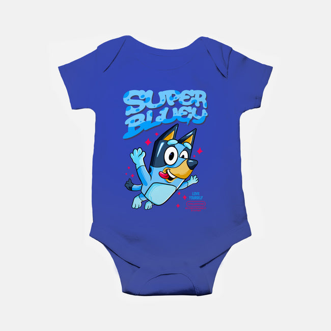 Super Bluey-Baby-Basic-Onesie-spoilerinc