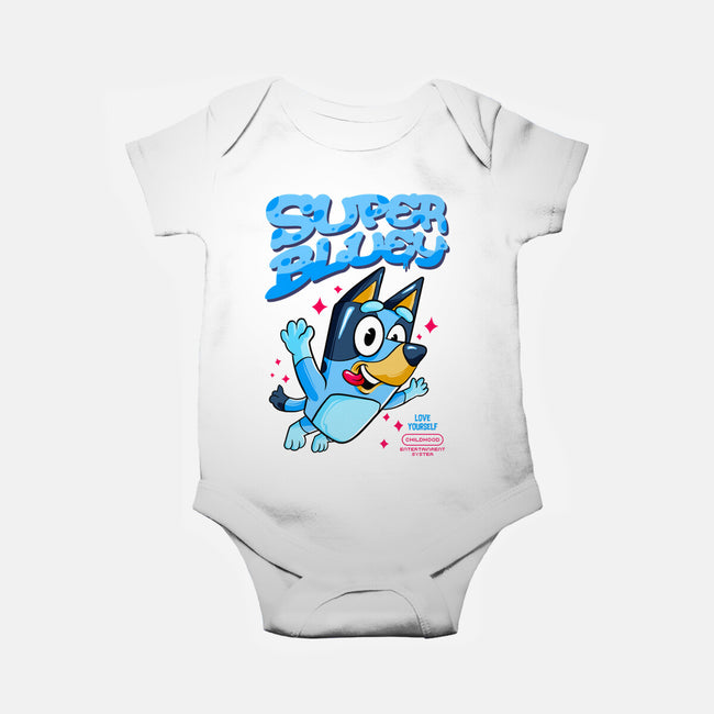 Super Bluey-Baby-Basic-Onesie-spoilerinc