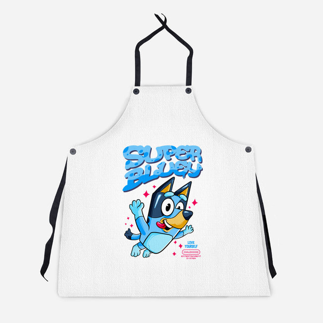 Super Bluey-Unisex-Kitchen-Apron-spoilerinc