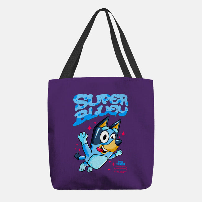 Super Bluey-None-Basic Tote-Bag-spoilerinc