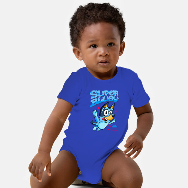 Super Bluey-Baby-Basic-Onesie-spoilerinc