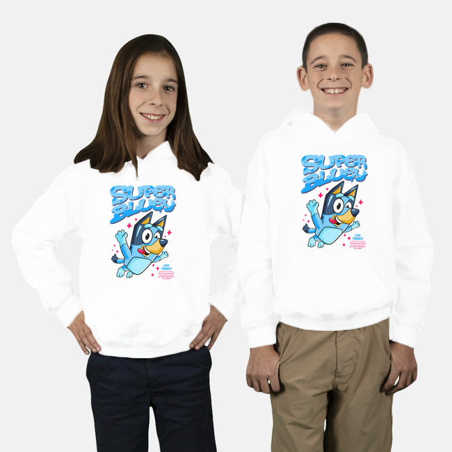 Super Bluey-Youth-Pullover-Sweatshirt-spoilerinc